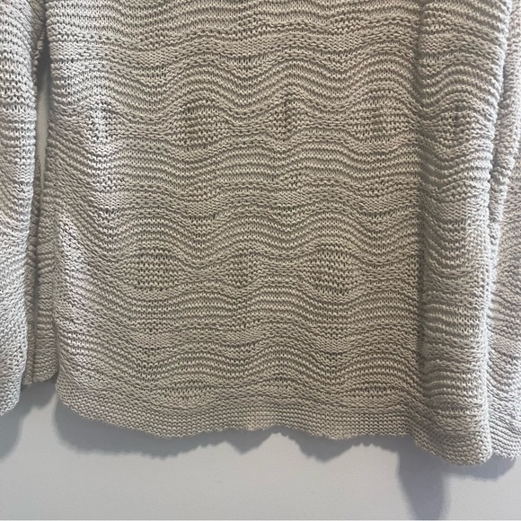 J Jill Oatmeal Textured Loose Knit Casual Sweater - Picture 3 of 13